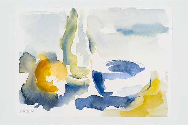 White Spaces, Watercolour on Saunders Waterford, 9x6.5 in.